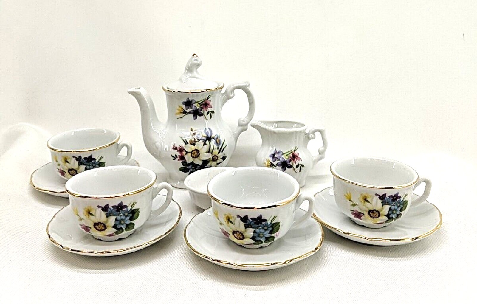 Roehler Puppen Porzellan Service Flora - Child Tea Set Made