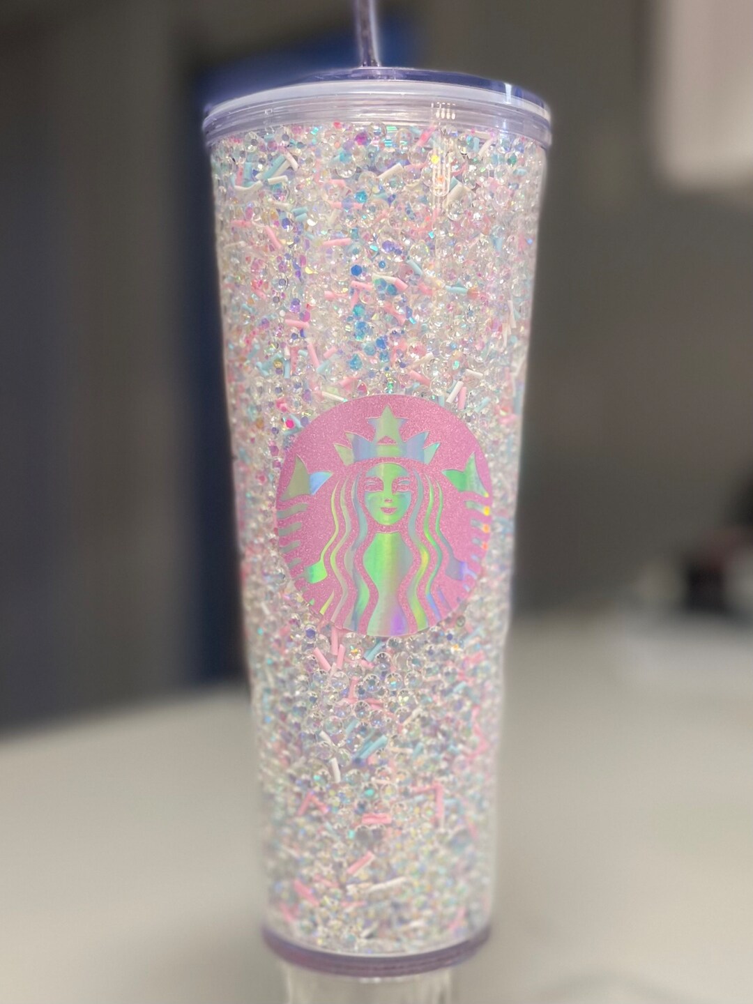 Cotton Candy Rhinestone Cup - Etsy
