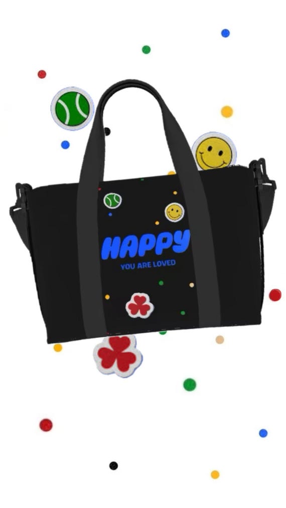 Jin BTS -happy Black Shoulder Travel Bag - Light Weight Bag