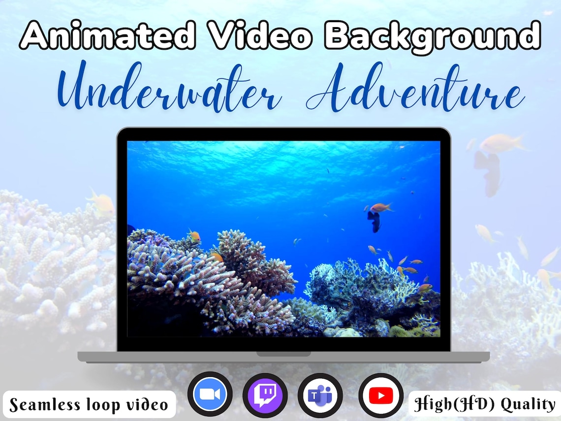 Animated Virtual Background Zoom Background Video Loop Stream - Etsy