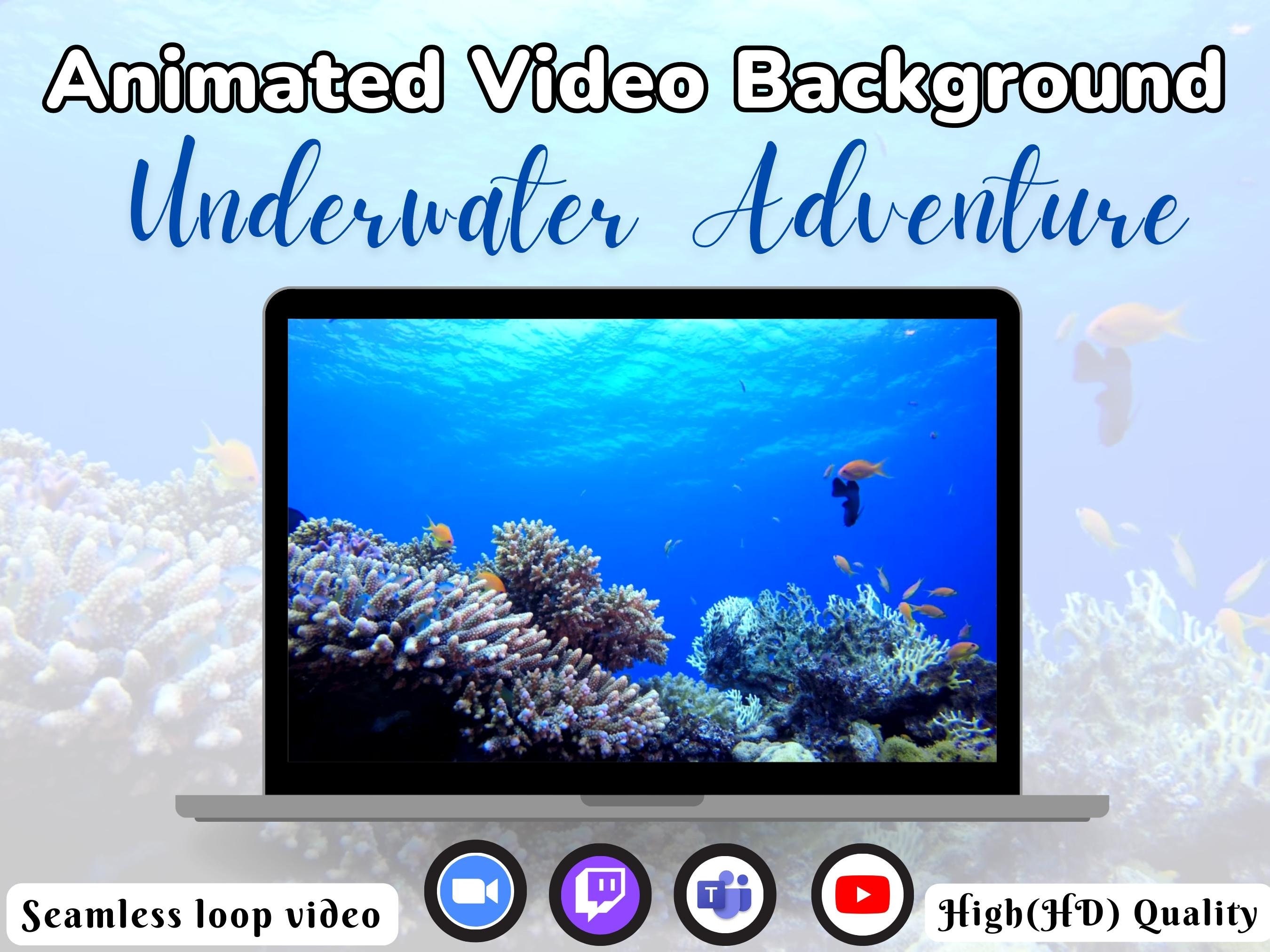 Animated Virtual Background Zoom Background Video Loop Stream Etsy