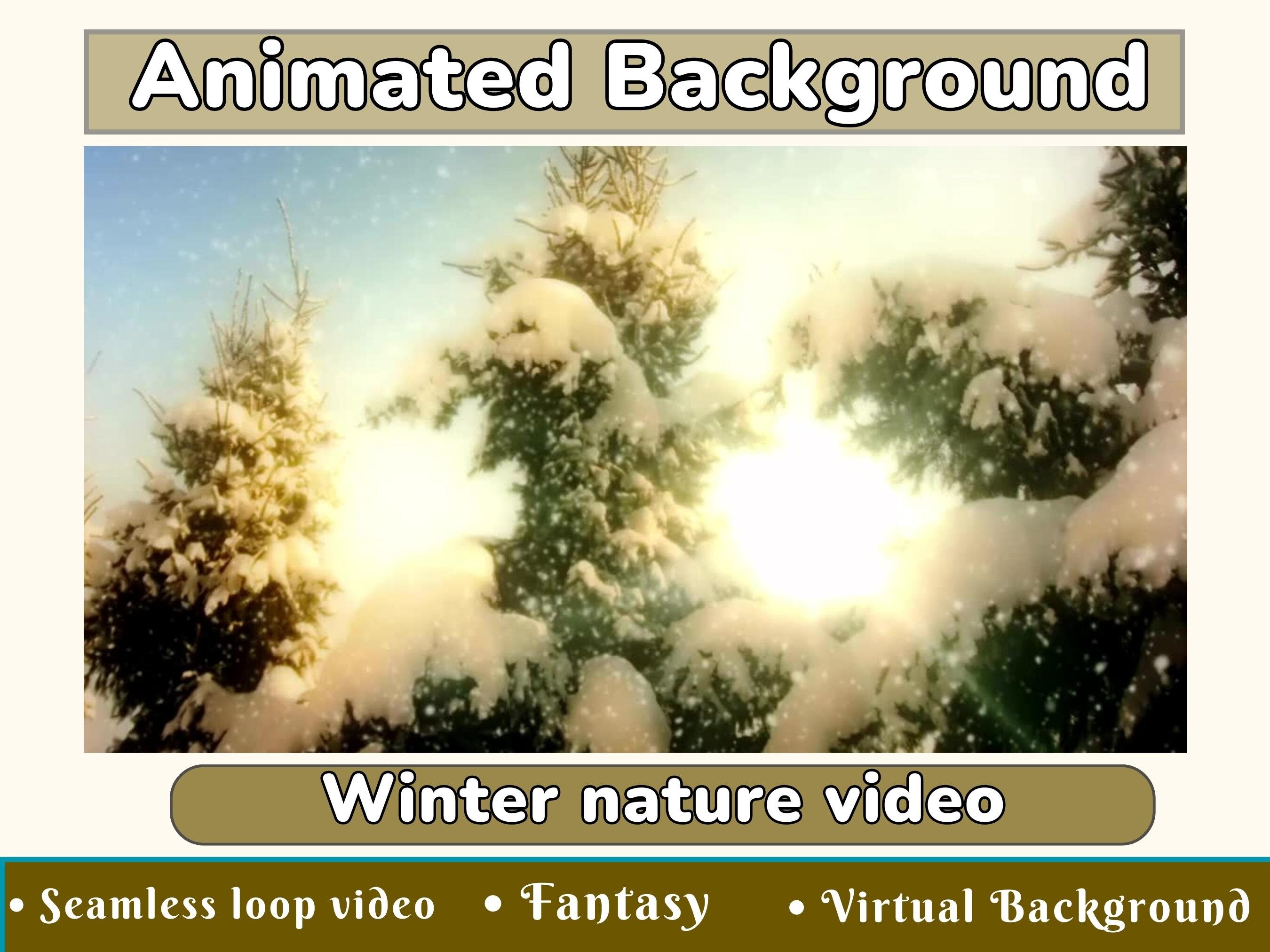 Animated Virtual Background Zoom Background Video Loop Stream Etsy