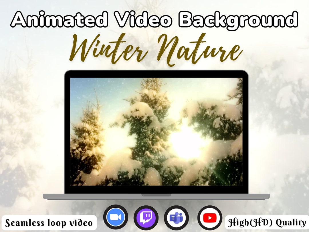 Animated Virtual Background Zoom Background Video Loop Stream Etsy