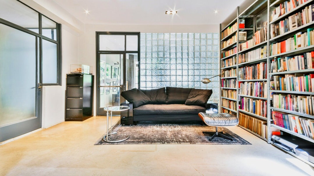 Bookcase Zoom Virtual Backgrounds Backdrop Office - Etsy