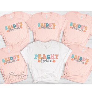 Peachy Bride, Bachelorette Party Shirts, Atlanta Bachelorette Shirts, Savannah Bachelorette, Bride&#39;s Peaches, Georgia Bachelorette, Bridal