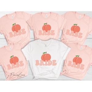 Peachy Bachelorette Party Shirts, Peachy Bride, Peachy Babe, Savannah Bachelorette, Atlanta Bachelorette, Bride&#39;s Peaches, Georgia Bride