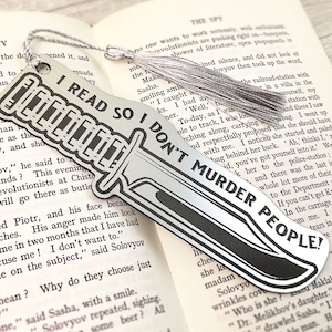True Crime Fan of True Crime Books Serial Killers Mystery Reader Bookmark Funny Bookmark True Crime Bookmark Knife Bookmark Dark Humor