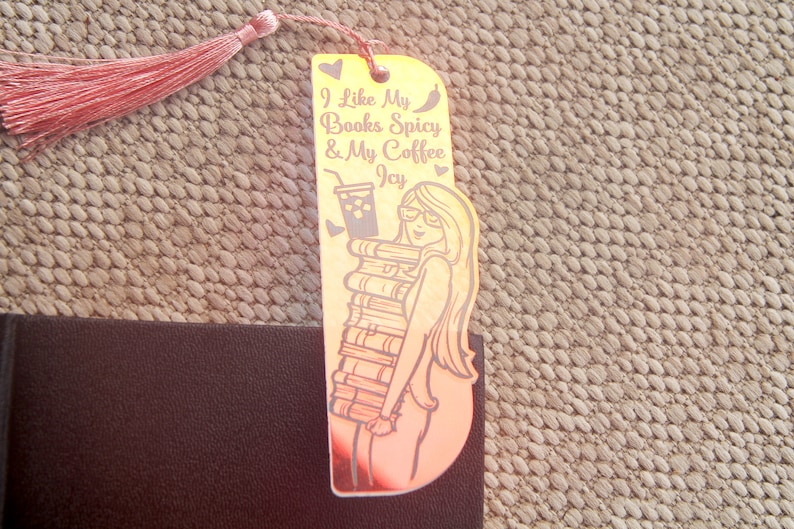Spicy Book Reader Gift Spicy Reader of Smut Iced Coffee I like my Books Spicy and My Coffee Icy Romance Book Lover Enemies To Lovers Booktok