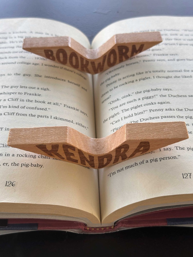 Thumb Book Holder Thumb Page Holder Book Page Reader Gift for Reading Lover Thumb Ring Hold Book Open When Reading Personalized Customized
