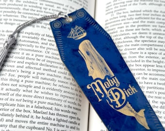 Moby Dick Bookmark Gift voor Moby Dick Fans van Herman Melville Cool Classic Book Gift voor Classic Novel Fans of American Literature Fan Gifts