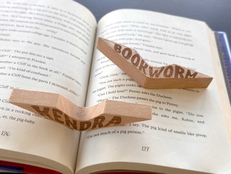 Thumb Book Holder Thumb Page Holder Book Page Reader Gift for Reading Lover Thumb Ring Hold Book Open When Reading Personalized Customized