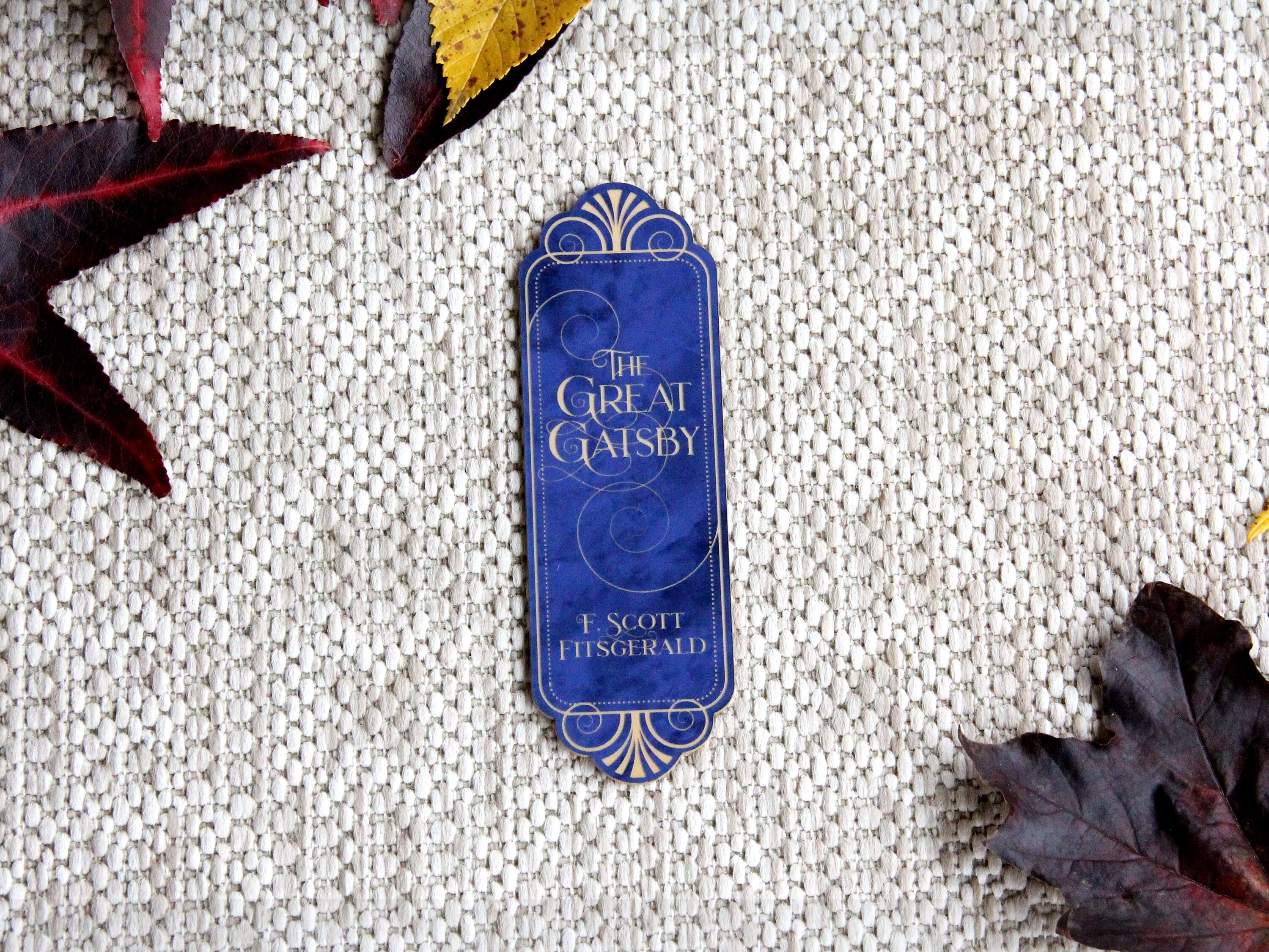 Great Gatsby Bookmark | Classic Novel Lover | F. Scott Fitzgerald | Bookish  | Librarian Gift | Reader Gift - Etsy, image size:3000x2250