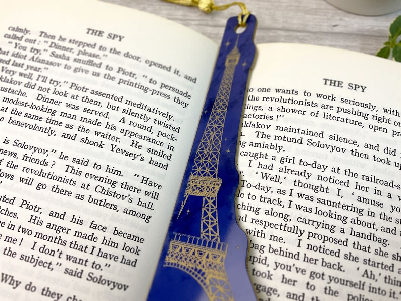Eiffel Tower Gift Bookmark France Gift French Gift Paris Gift Etsy