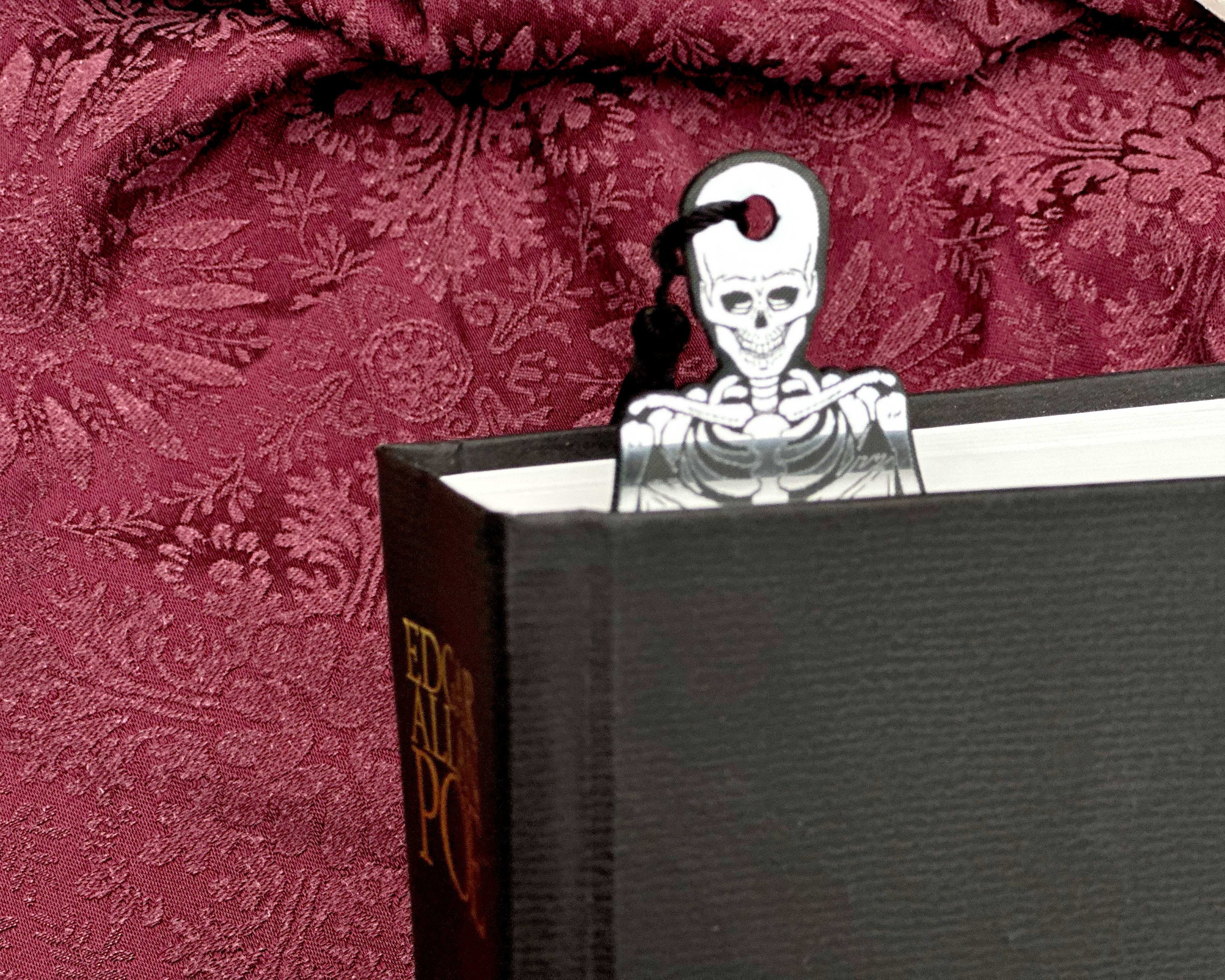 Skeleton Bookmark Skull Bookmark for Horror Fans of Scary Book Funny ...
