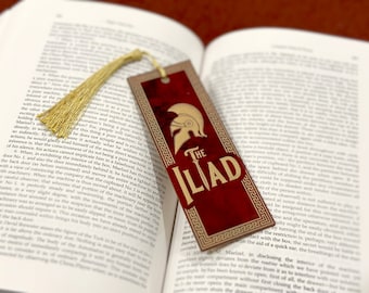 Iliad Bookmark for Fans of Homer Bookmark Classic Literature Gift Iliad Inspired Gifts for Greek Mythology Lovers Achilles Spartans Odyssey