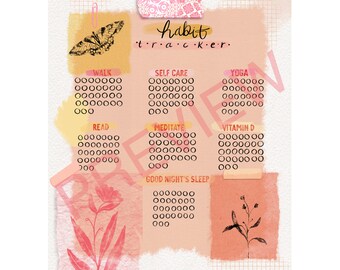 Habit Tracker Bullet Journal Page
