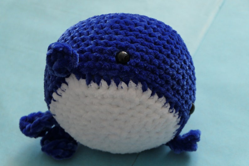 Amigurumi whale Plush toy crocheted handmade different colors stuffed animal Sea creatures Gift idea image 2