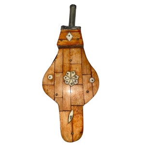 Antique Moroccan style bellows. For use in metallurgy and handicrafts in addition to being made of wood, metal,leather