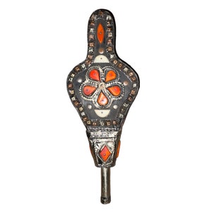 Antique Moroccan style bellows .Personalised Wood Fireplace Bellow Custom Fire Place Accessory Bellows Winter New Home Gift