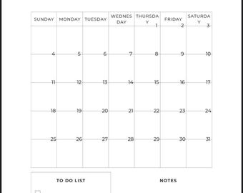 Digital Planner 2026 |  Monthly Organizer | Printable PDF