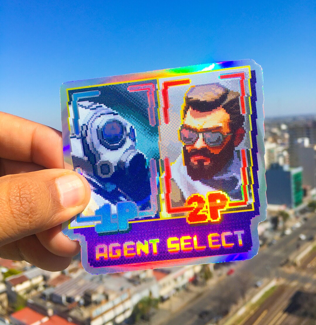 Sticker Holographic CS, Counter Strike, Cs2, Vinyl Uv Print, Waterproof