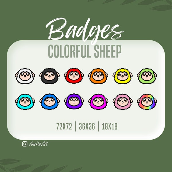 Pink Sheep Emote Bundle 7 Sheep Emotes Sheep Emotes for Twitch, Youtube ...
