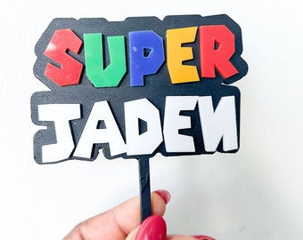 super Mario cake topper