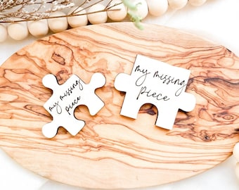 My Missing Piece Wood Puzzle Token – Romantic Valentine's Gift
