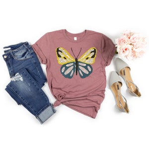 Butterfly Book T-Shirt | Butterfly Made of Words Shirt | Butterfly Lover Tee | Bookish Tee Shirt | Reader Writer Librarian T-Shirt Gift
