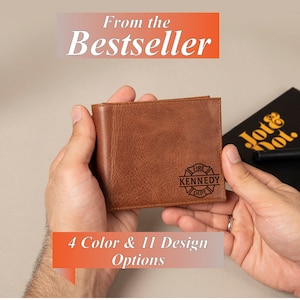 Cartera de identificación de bombero personalizada, billetera de cuero personalizada, regalo para papá héroe, regalo de bombero con monograma para papá, regalo de hija o abuelo.