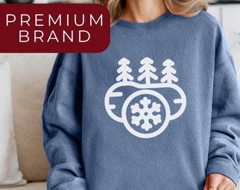 Winter Sports Unisex Sweatshirt Skiing Snowboarding Mountain Adventure Apparel Cozy Winter Ski Trip Crewneck Jumper Snow Sports Gift