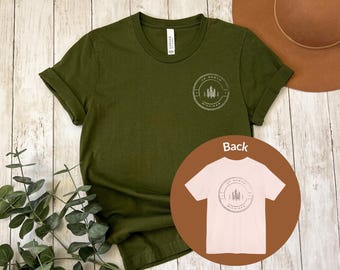 Up North Michigan Shirt with Vintage Rustic Design, Unisex Northern Michigan Tee, Great Lakes State Tee, Gift Idea for Camping, Hiker