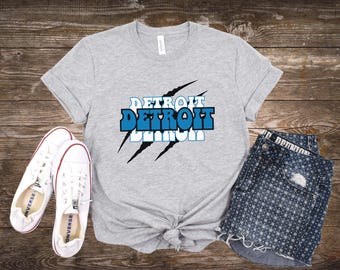Detroit Retro Unisex Tee Vintage Michigan Shirt Motor City Graphic T-Shirt Detroit Lover Gift Urban Travel Top Detroit Football Apparel