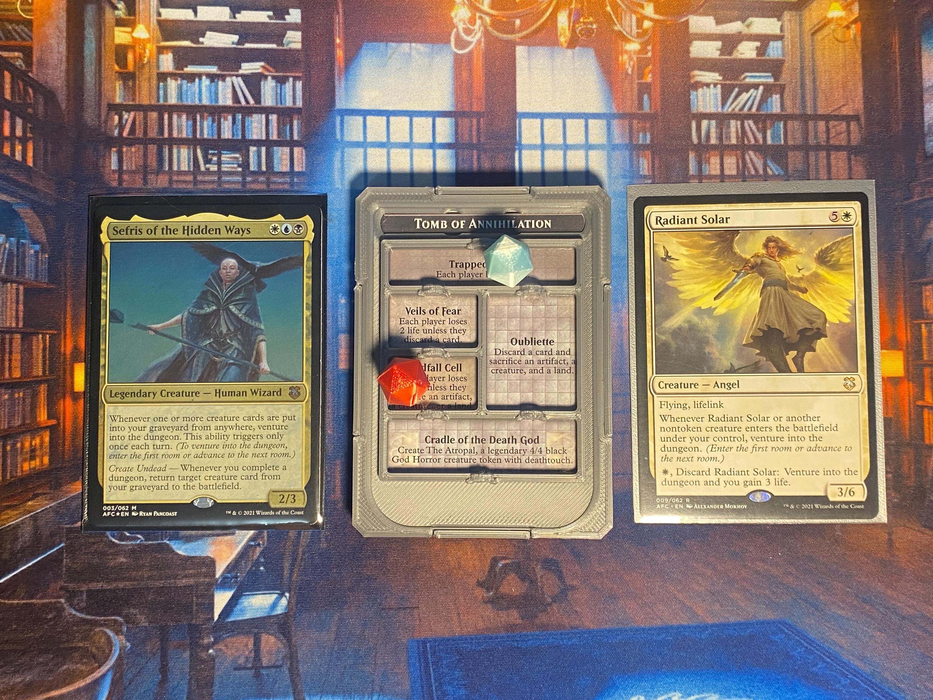 tomb of annihilation mtg card Stainless Steel Token - Metal Tokens Retro fantasy style Tomb of Annihilation token Magic