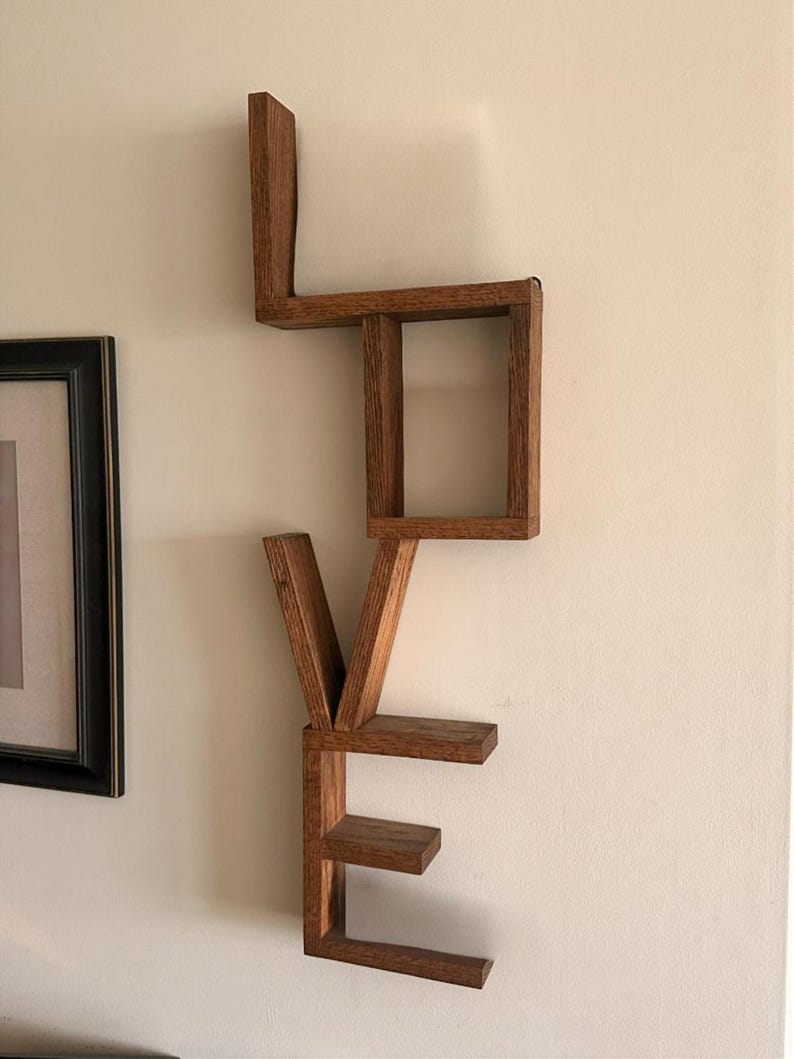 LOVE Wooden Wall Art Early American