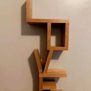 LOVE Wooden Wall Art Clear Polyurethane
