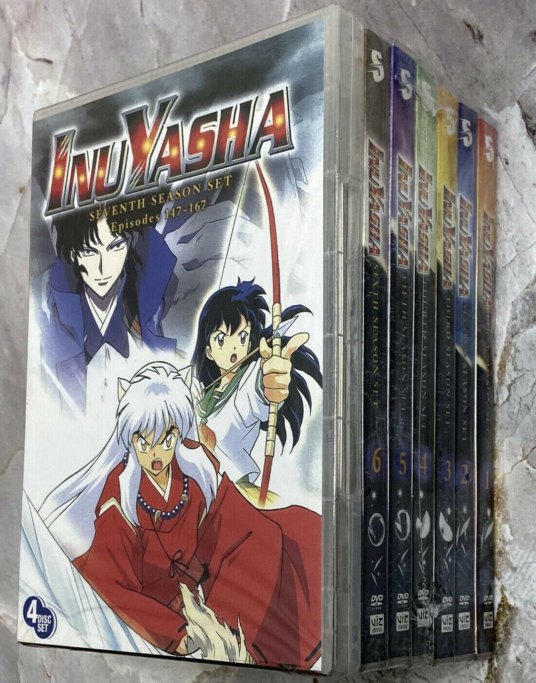 Inuyasha: Complete Series Seasons 1-7 DVD 32-disc Set - Etsy
