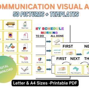 Autism Visual Aid | Chore and Routines | Picture communication cards  | First Next Chart | TO DO and DONE |  Visual Schedule |  Homeschool