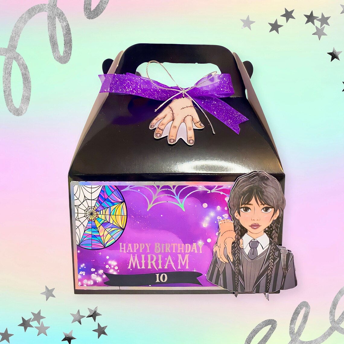 Wednesday Party Box Lunch Box Merlina Fiesta Wednesday Addams Etsy