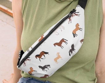 Equestrian-Themed Horse Treat Fanny Pack