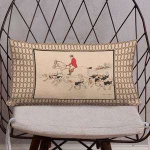 Fox Hideout Needlepoint Pillow