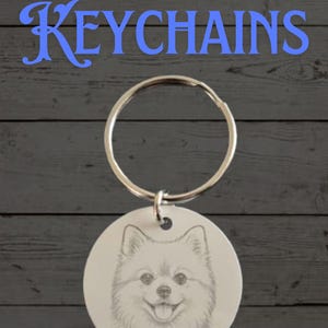 Custom Pet Face Keychain | Engraved Pet Keychain | Personalized White Key Ring | Double-Sided | Dog Cat Photo Gift | Pet Memorial Keepsake