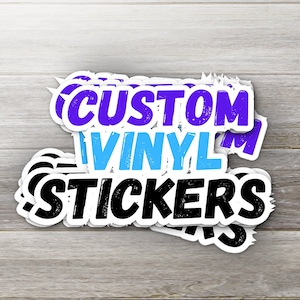 Op maat gemaakte gelamineerde gestanste vinylstickers