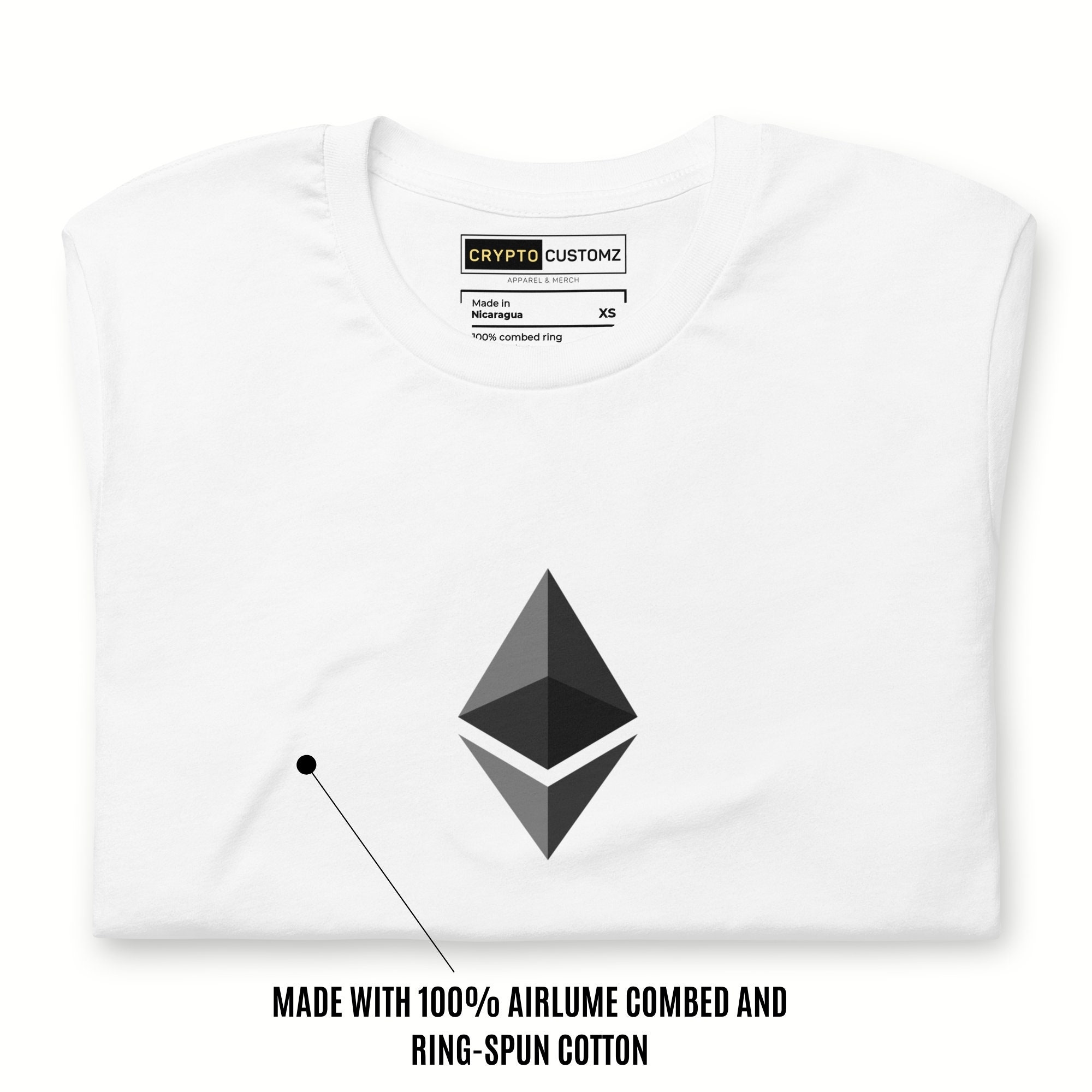 Ethereum Crypto Logo Premium Cotton T-Shirt