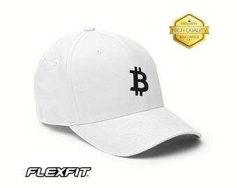 Embroidered Bitcoin Logo Flexfit Hat