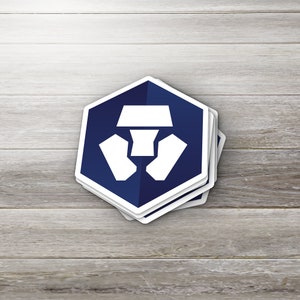Crypto.com Vinyl Sticker: Waterproof Laptop Decal