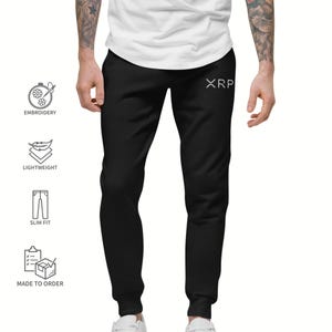 Embroidered XRP Logo Fleece Jogger Sweatpants