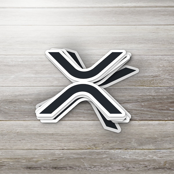 XRP Sticker | Crypto Vinyl Sticker | Laptop Tablet Notebook Skateboard sticker decal | XRP logo | Gift for Crypto lover