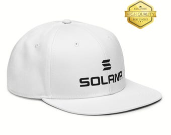 Embroidered Solana SOL Logo Snapback Hat