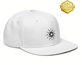 Embroidered Cardano ADA Logo Snapback Hat